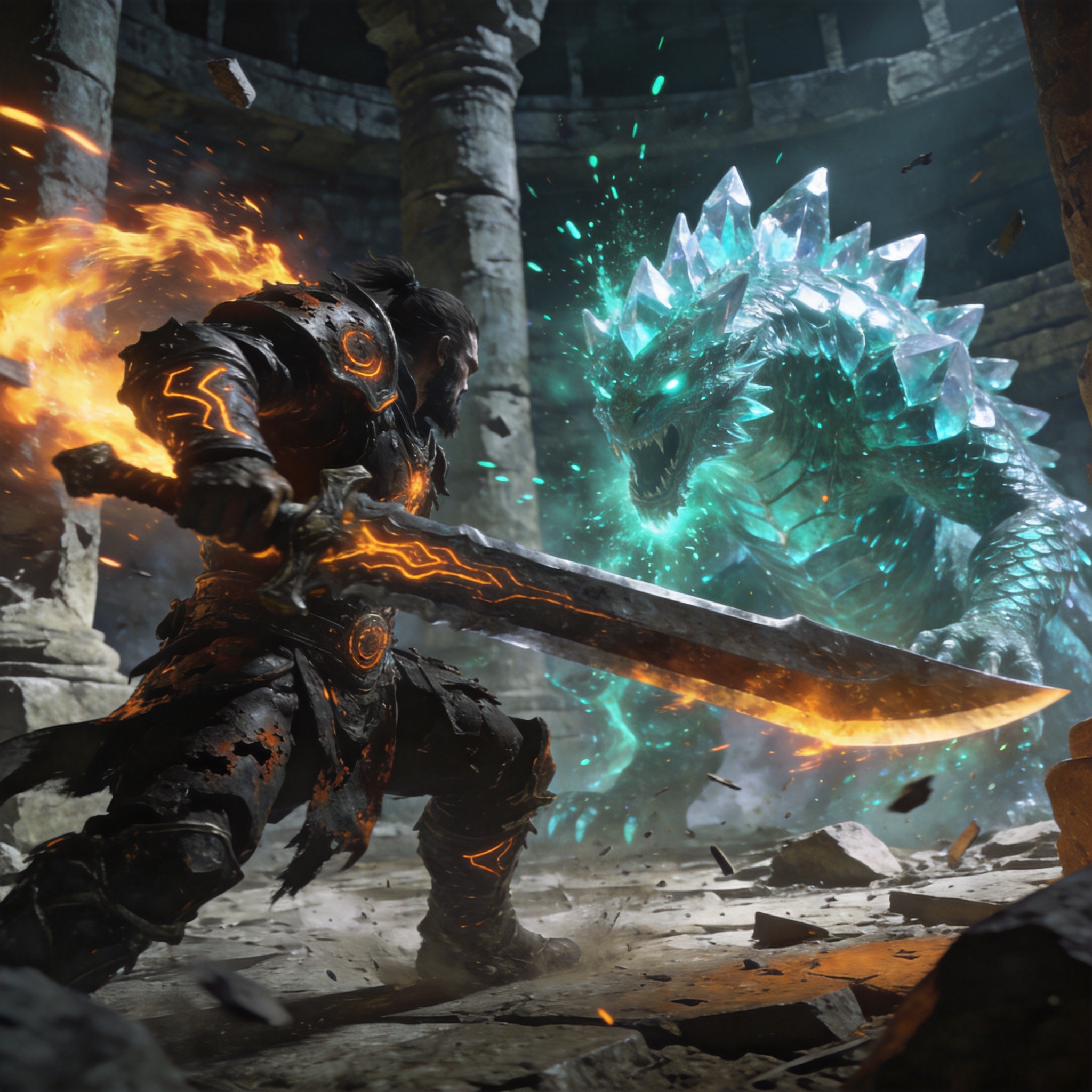 Skill-based combat &mdash; parry, riposte and Aether Arts